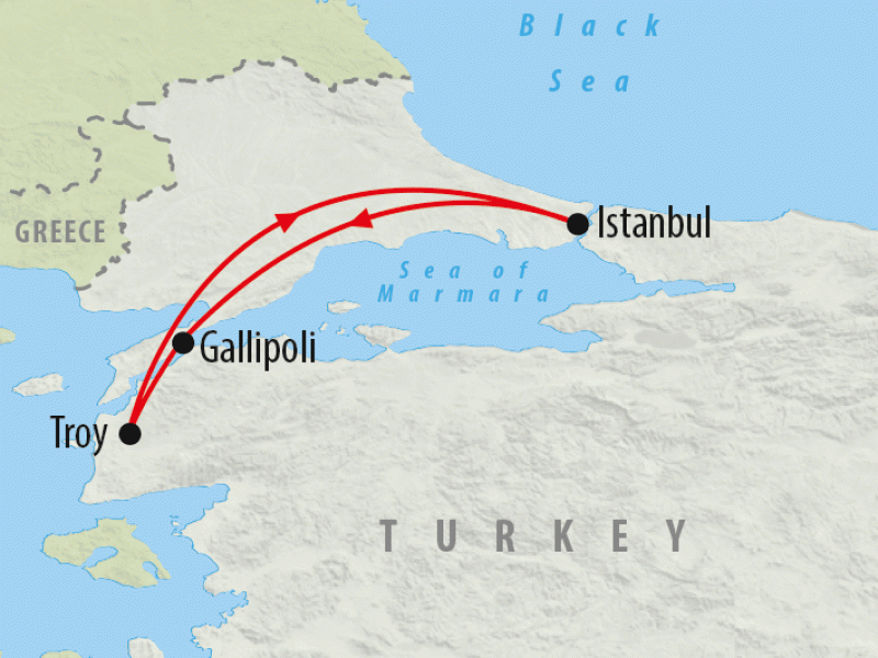 Istanbul Gallipoli Short Stay in 5 Days On The Go Tours CA