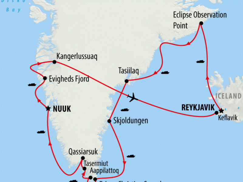 Greenland 2026 Solar Eclipse cruise On The Go Tours