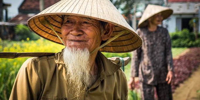 Vietnamese villager | Tra Que | Vietnam