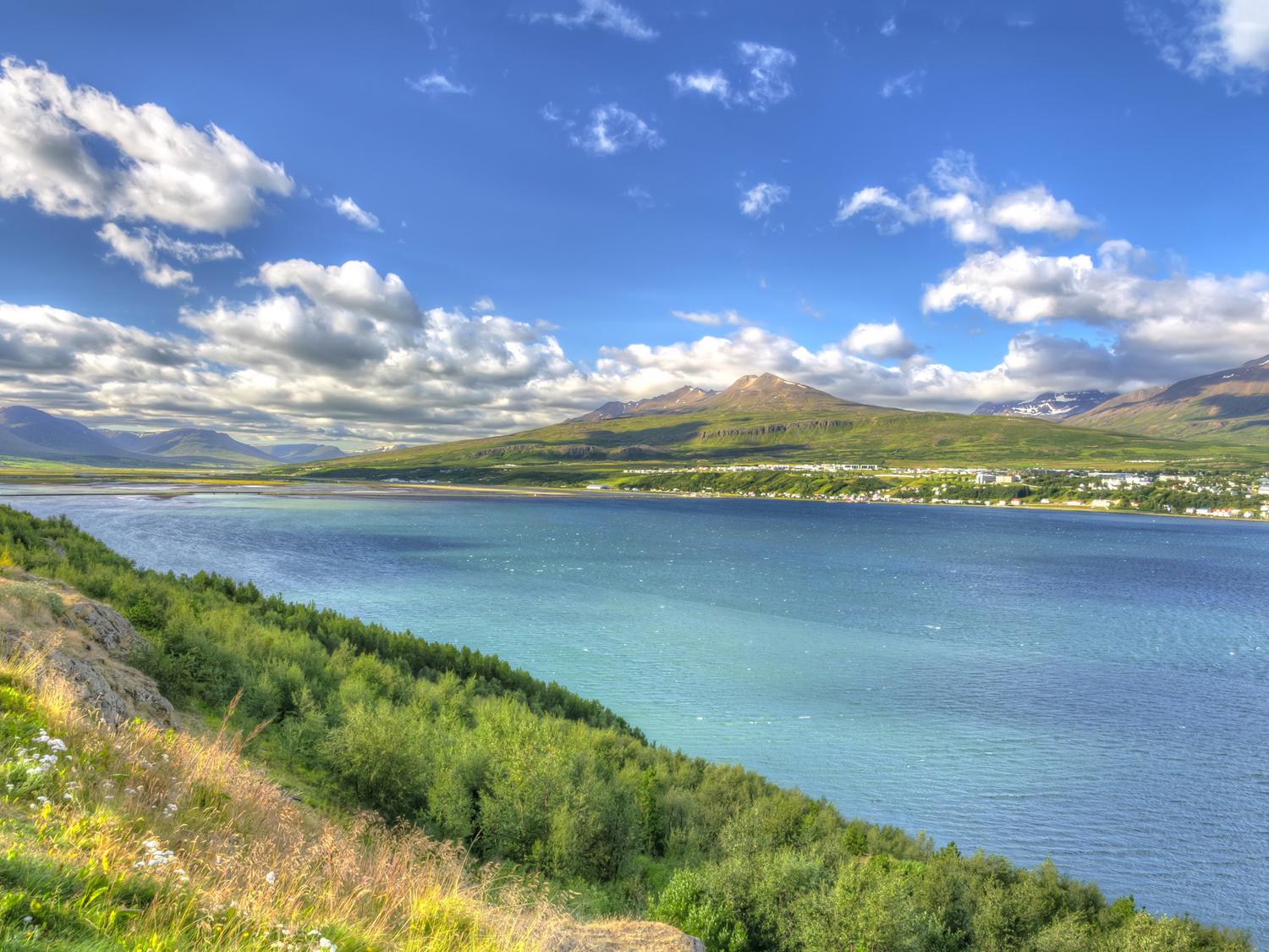 the scenery of Akureyri Iceland