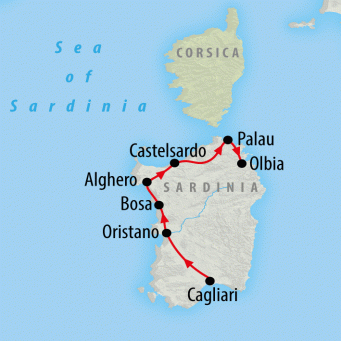 Best of Sardinia - 7 days map