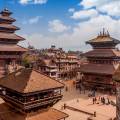 The famous Durbar Square in Bhaktapur, home to numerous beautiful temples