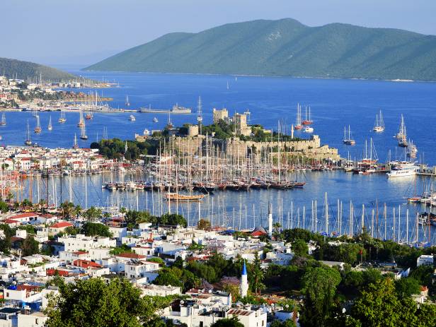 View of Kusadasi from across the water