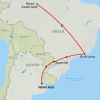 Buenos Aires to the Amazon - 15 days Map