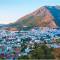 Chefchaouen Cityscape Rif Mountains backdrop 