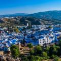 The blue painted houses of Chefchaouen's medina