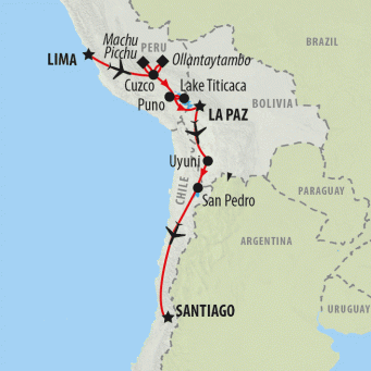 Lima To Santiago 15 Day Express Tour 