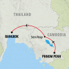 Classic Cambodia & Bangkok - 8 days Map