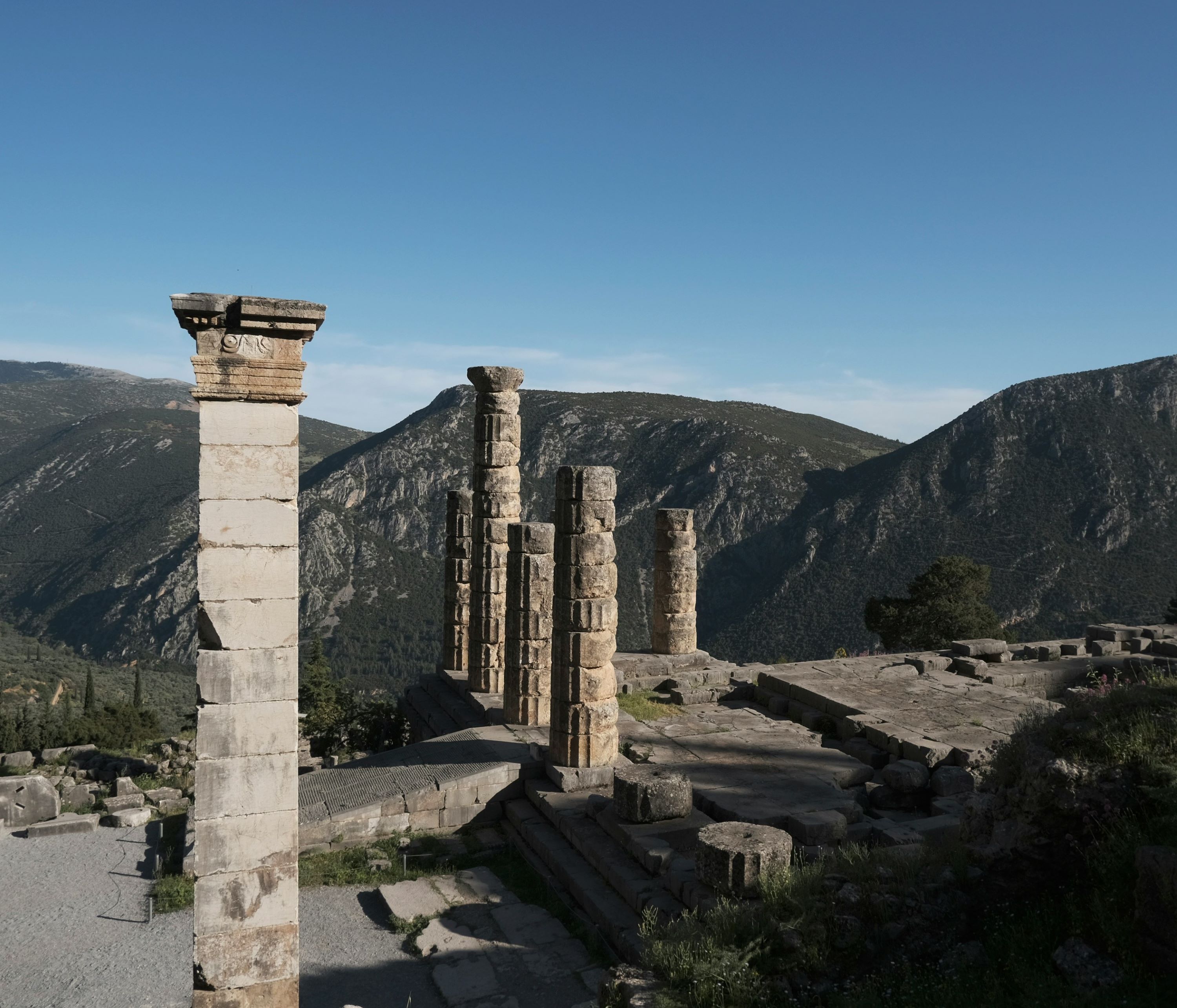 The ruins in Delphi