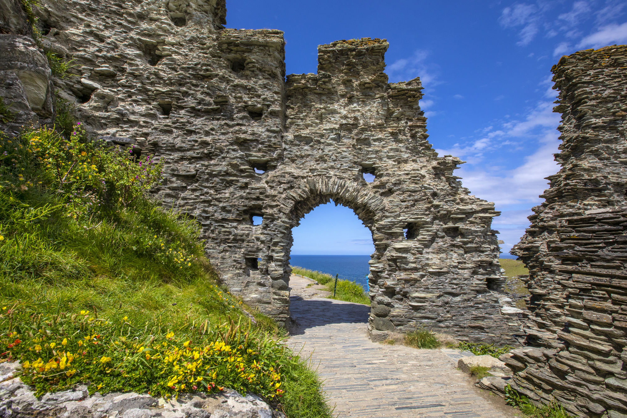 Tintagel Castle in Cornwall