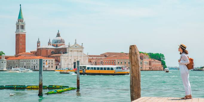 Female traveller in Venice | On The Go Tours