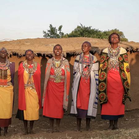 East Africa Accommodated 24 day tour - Masai women