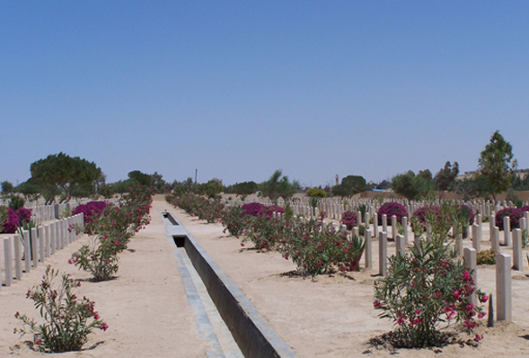 Graves dedicated to WWII soldiers