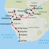 Falls, Delta & Cape - 19 days Map