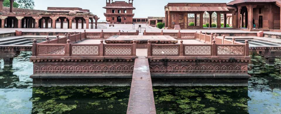 The stunning Fatehpur Sikri building