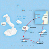 Galapagos Discovered - 6 days Map