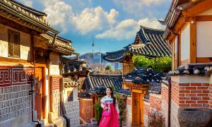 Girl in Bukchon Village