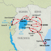 Gorilla Trek, Kenya & Tanzania - 28 days Map