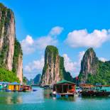 Halong Bay in Vietnam is one of the best places to visit in Southeast Asia