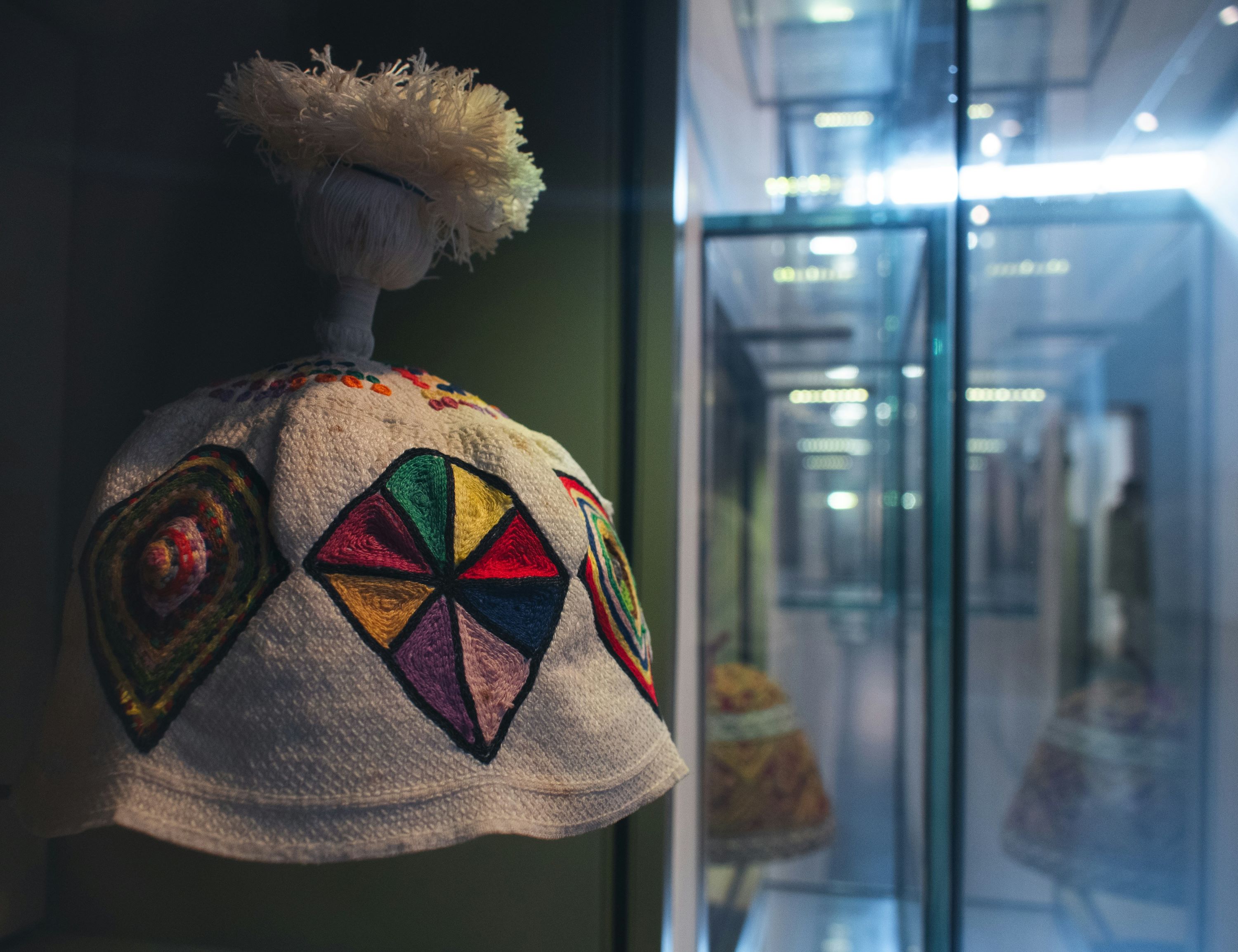 Kurdish hat on display in the Israel museum 