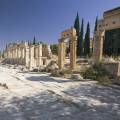 The salt encrusted pools at Pamukkale