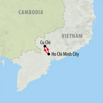 Ho Chi Minh City & Cu Chi Tunnels - 5 days map