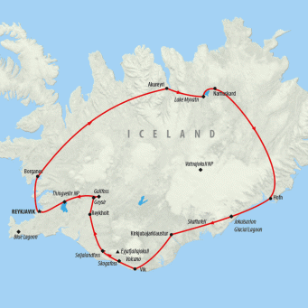 Guided Circle Tour of Iceland in 8 Days | On The Go Tours