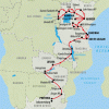 Jungle, Falls & Game Parks (Accommodated) - 46 days Map