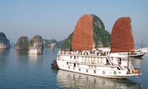 Junk Boat on Halong Bay - Vietnam Tours - On The Go Tours