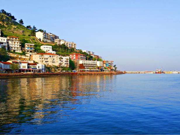 View of Kusadasi from across the water