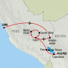 Lima to La Paz - 14 days Map