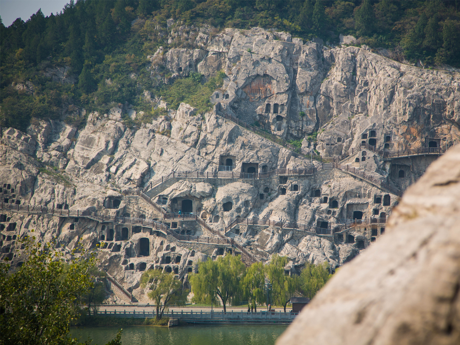 Part of the Longmen Caves