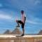 Man standing on Pyramid