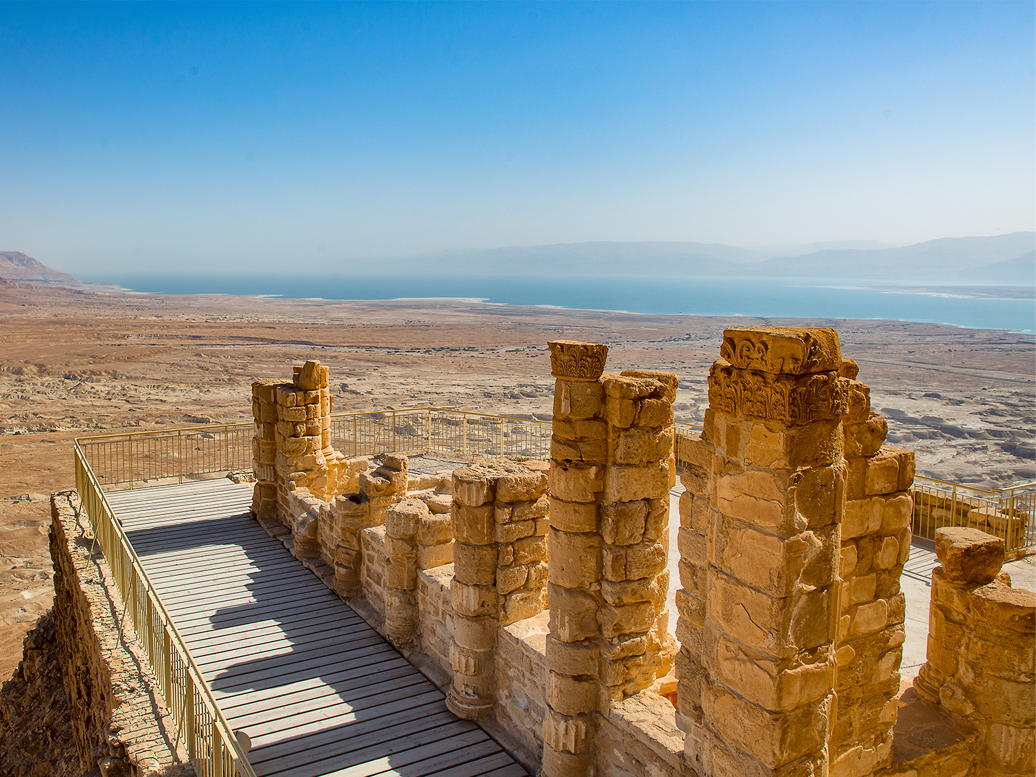 The ruins of the Masada Fortress