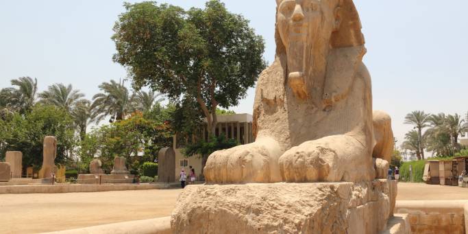 Memphis alabaster sphinx in Egypt - On the Go Tours