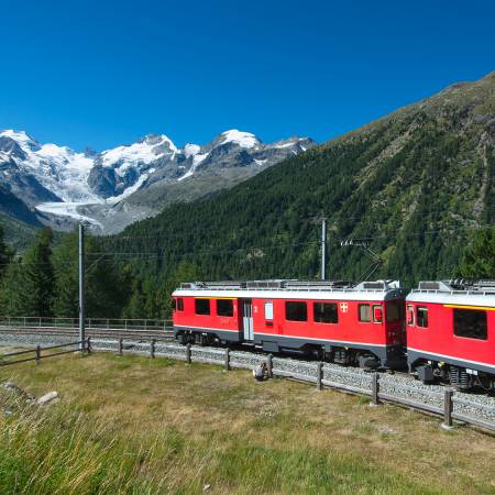 Milan, Lakes & Alps by Train main image - Bernina railway