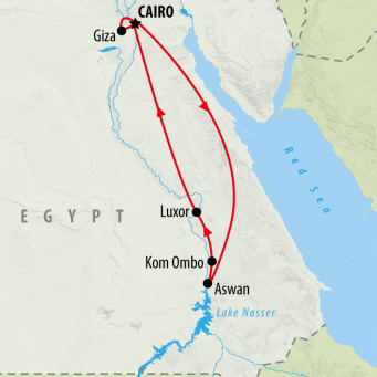 Essential Egypt - 8 days map