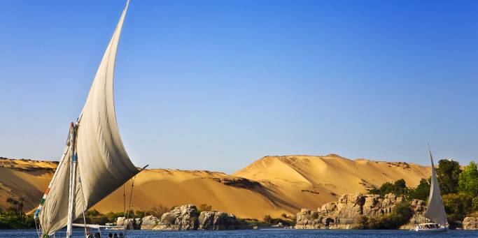 Traditional felucca boat | Egypt