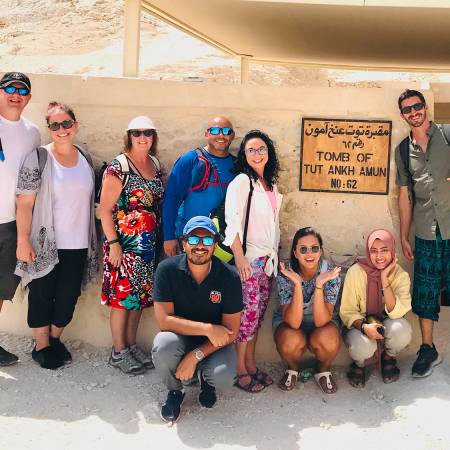 On The Go group at the tomb of King Tutankhamun - Egypt - On The Go Tours