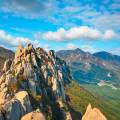 The rugged and beautiful landscape of the Mount Seoraksan National Park