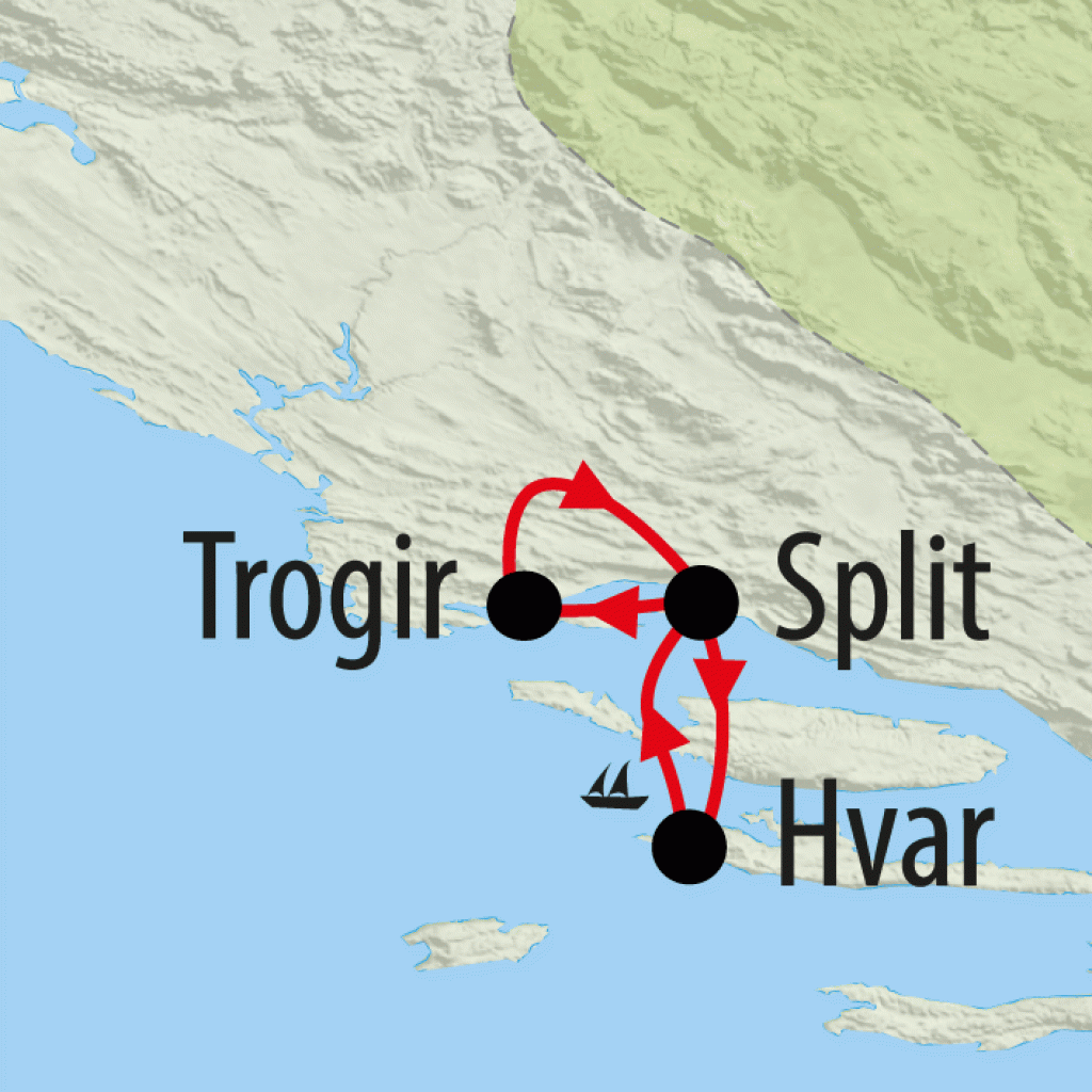 Split City Stay - 4 days map