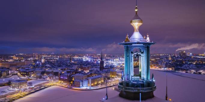 Stockholm at night