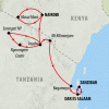 Masai Mara & Tanzania Explorer (Accommodated) - 13 days Map