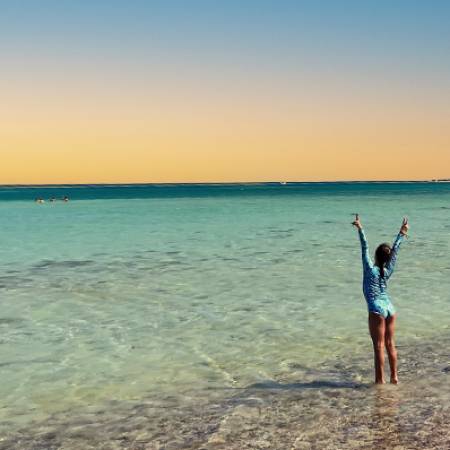 Teen & Red Sea