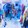 The blue painted houses of Chefchaouen's medina