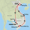 Treasures of Vietnam & Cambodia - 15 days Map