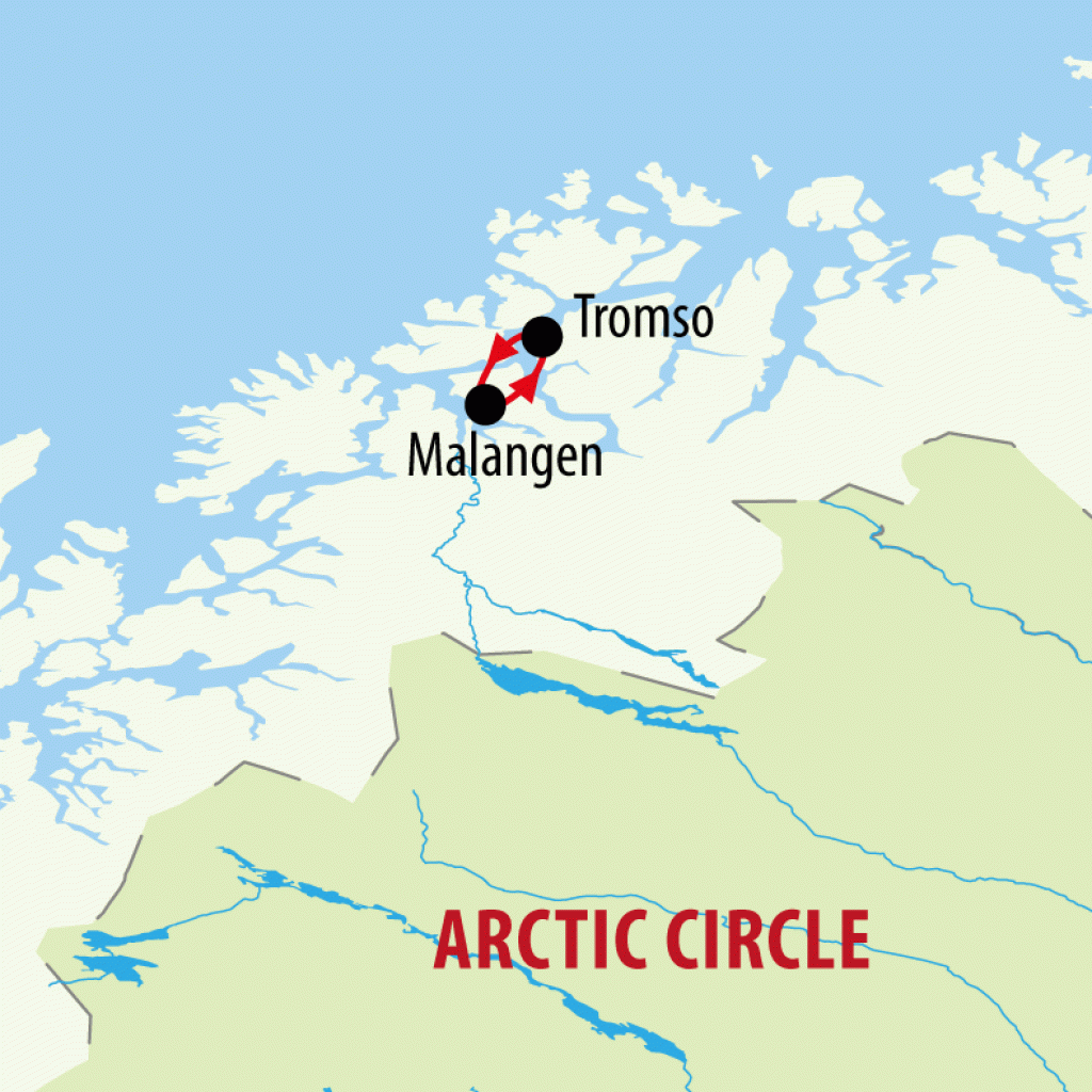 Tromso and the Northern Lights - 5 days map