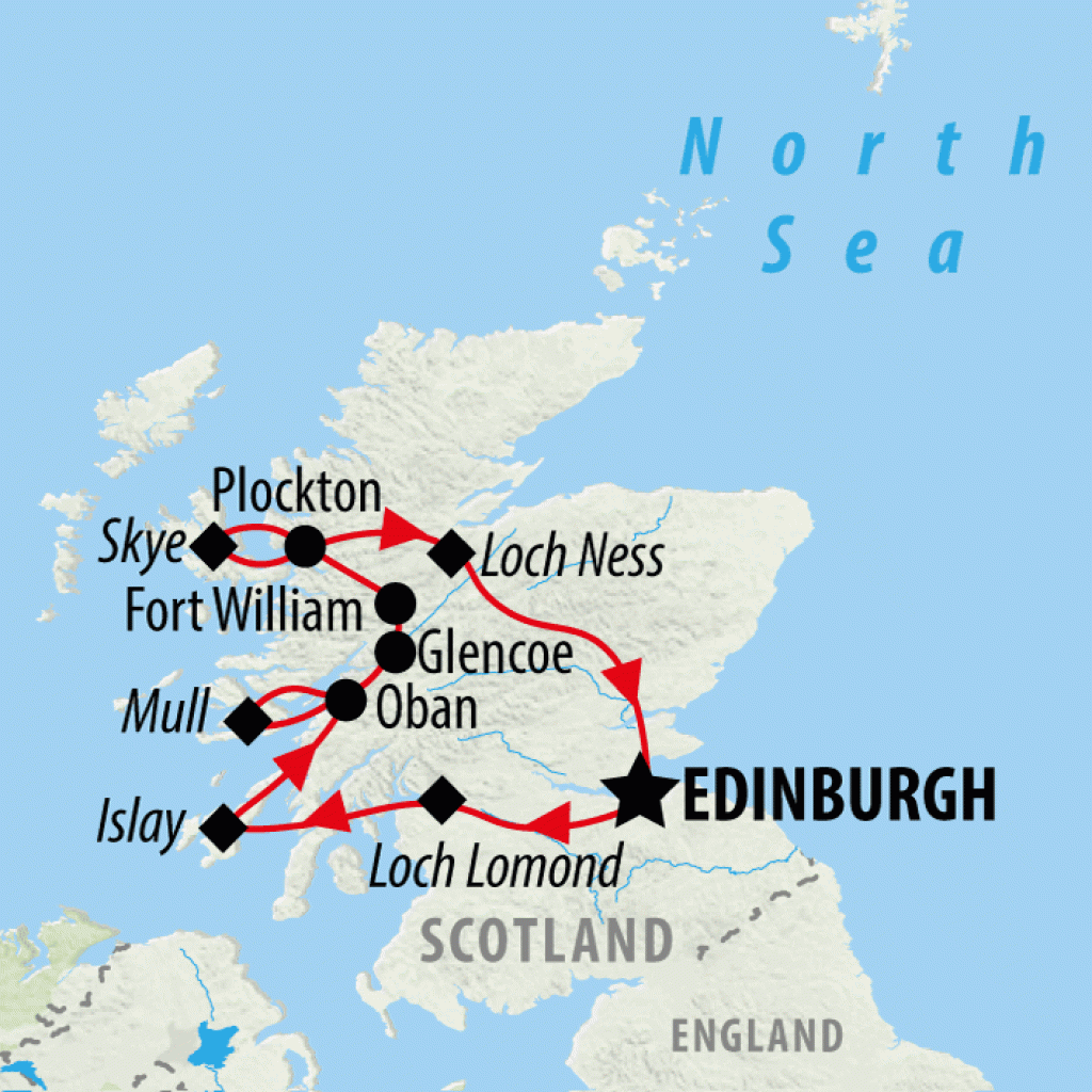 Wild Scotland & Whisky Explorer - 8 days map