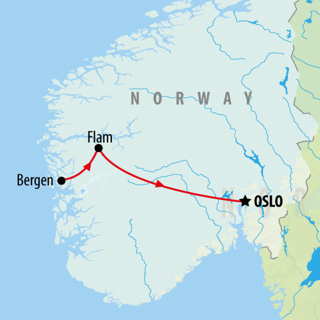 Winter Wonders of Norway - 7 days map