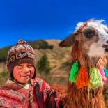 A boy and his llama | Peru | South America